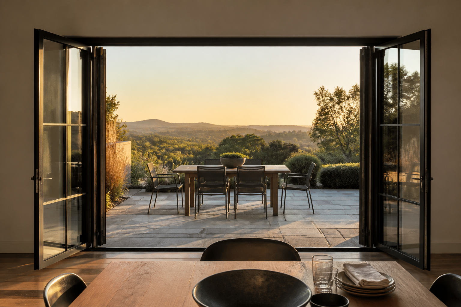 VLX 100 Double Swing / French Door in Riverside, CA | Meridian Windows and Doors Riverside - detail 6