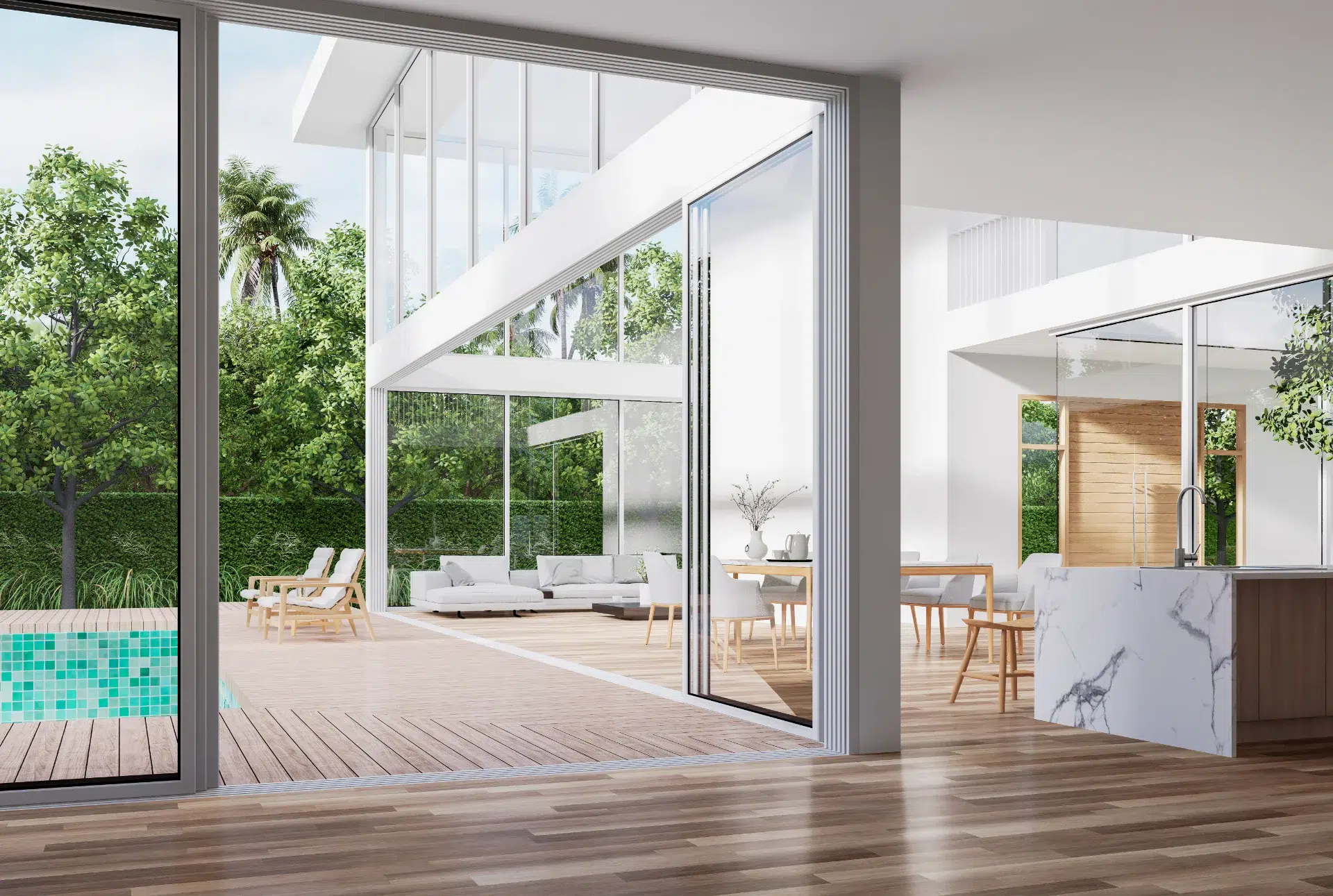 VLX 138 Panoramic Sliding Door in Riverside, CA | Meridian Windows and Doors Riverside - detail 1